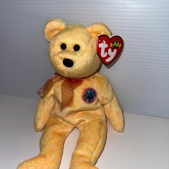 Ty Beanie Baby Sunny Yellow Plush Toy 2000 nwt new vintage - Picture 4 of 10